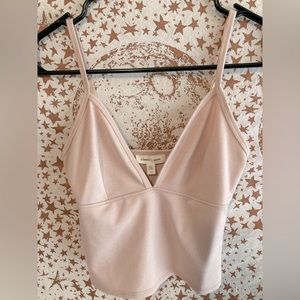 Silence + Noise Nude Crop Top